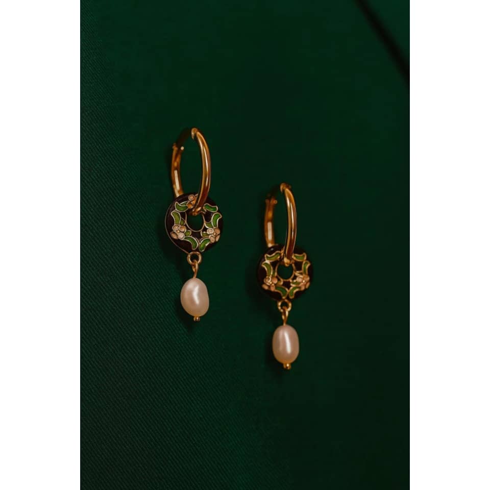 گوشواره مینا و مروارید