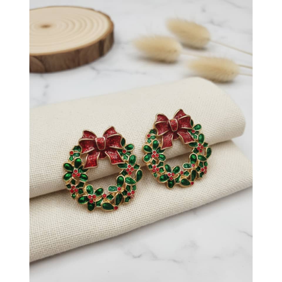 گوشواره حلقه کریسمسی