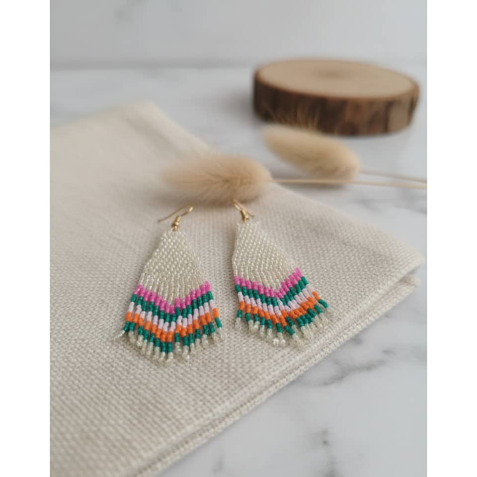 گوشواره آویز منجوقی